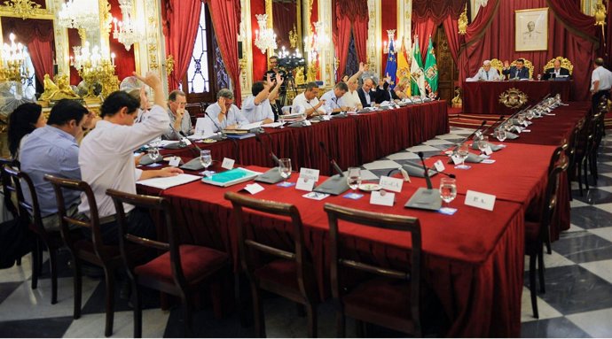 La oposición abandona el Pleno de la Diputación gaditana
