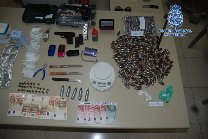 Materiales intervenidos.