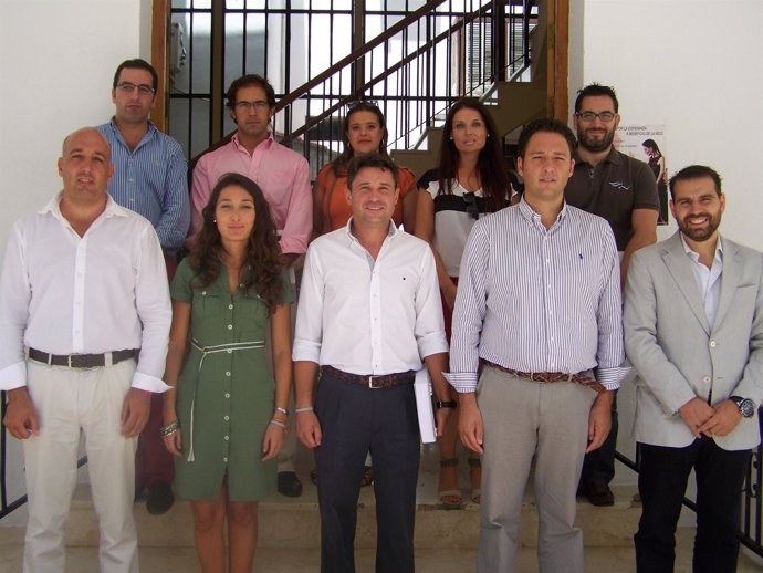 Miembros del Comité Ejecjutivo de AJE en Andalucía