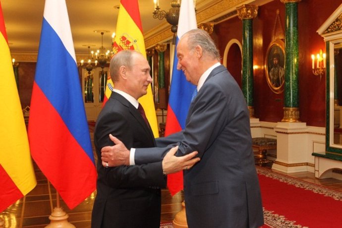 El Rey con Vladimir Putin
