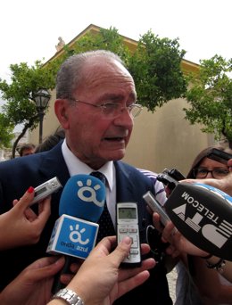 El alcalde de Málaga, Francisco de la Torre, en un acto