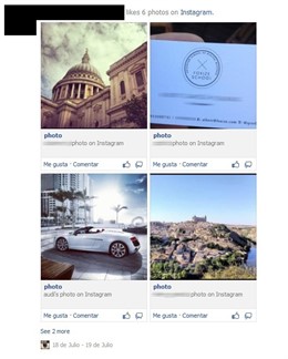 Integración de Instagram en Facebook