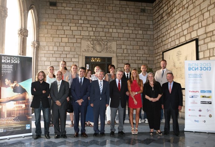 Presentación de los embajadores de los Mundiales de Natación de Barcelona 2013
