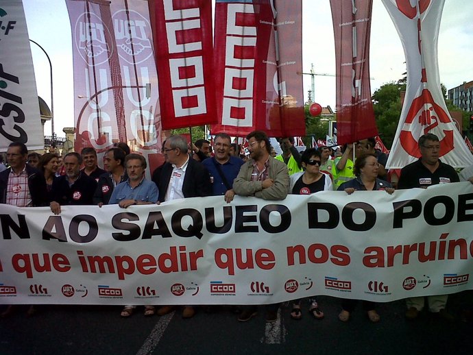 Protesta En A Coruña Contra Los Recortes