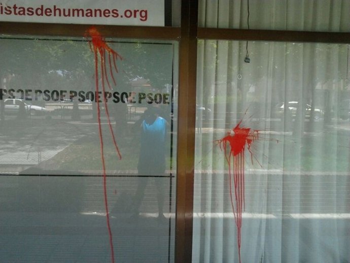 Sede Del PSOE Atacada En Humanes
