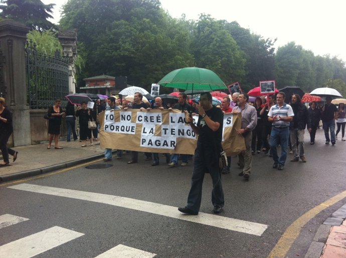 Manifestación funcionario. 