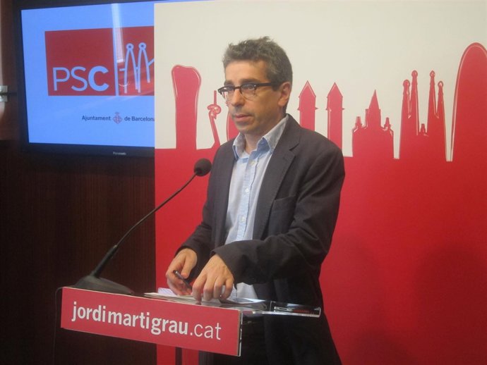 Jordi Martí, líder del PSC en el Ayuntamiento de Barcelona