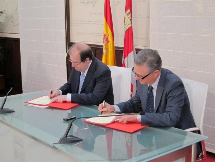 Juan Vicente Herrera junto a Félix Moracho