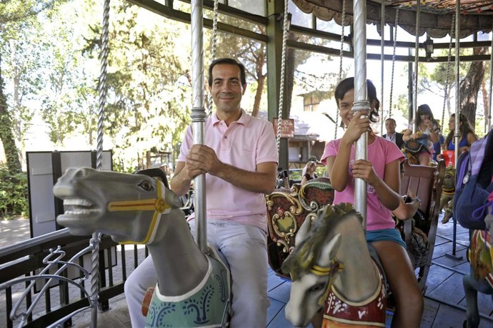 Salvador Victoria en el Parque de Atracciones