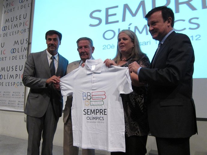 J.Sans (waterpolo), D.Moner (Ufec), M.Fandos (t.De alcalde) y J.Pérez (S.Miguel)