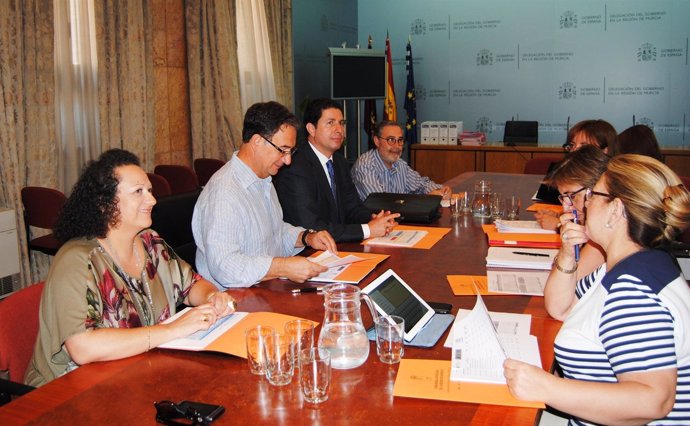 Sevilla y Bascuñana en la reunión de la Comisión Mixta