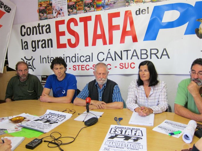La Intersindical Cántabra, en rueda de prensa