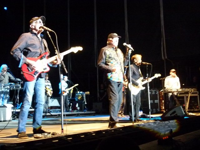 Los Beach Boys en un momento de su actuación en Gredos