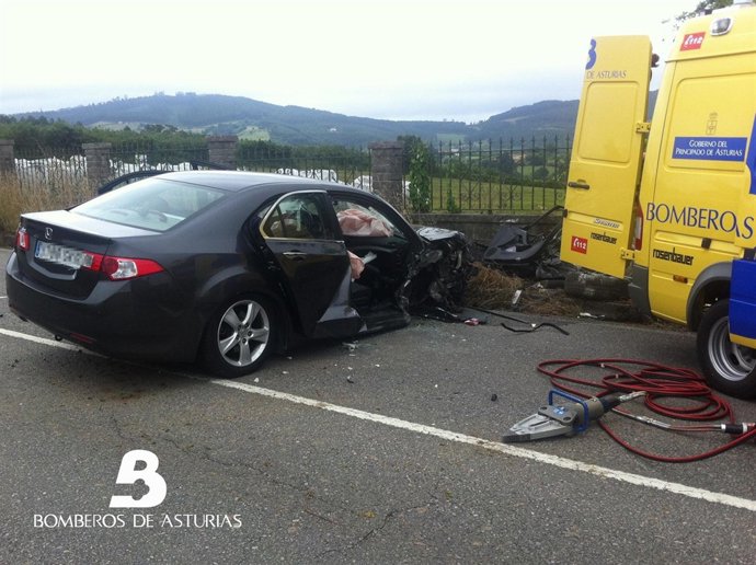 Accidente de tráfico en Villaviciosa