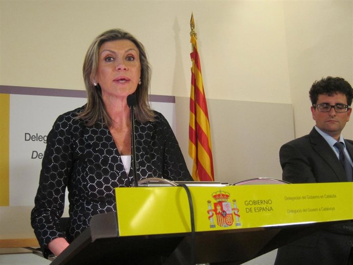 La Delegada Del Gobierno,Llanos De Luna En Rueda De Prensa Por La Huelga General