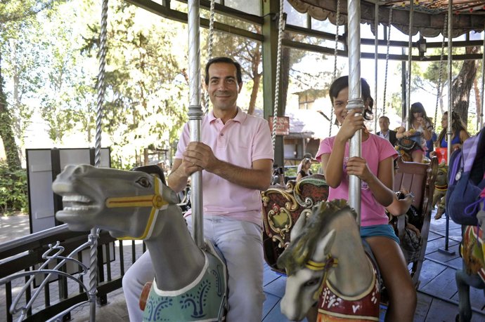 Salvador Victoria en el Parque de Atracciones