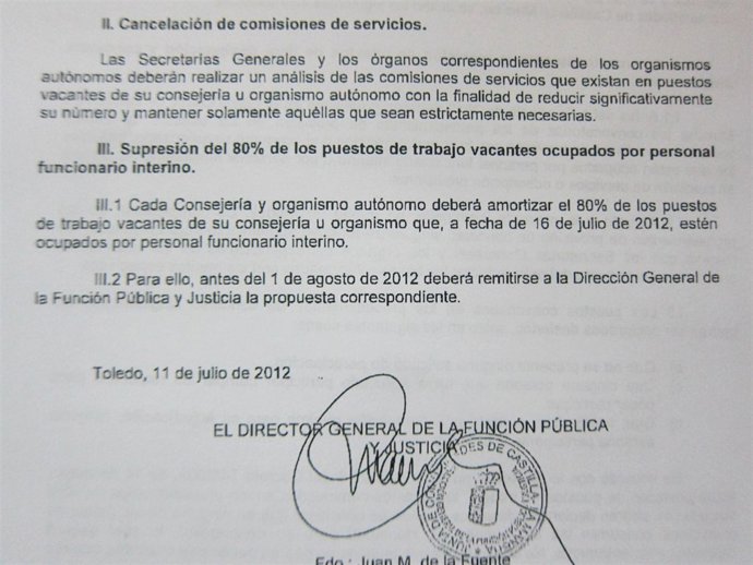 Documento cancelación de comisiones