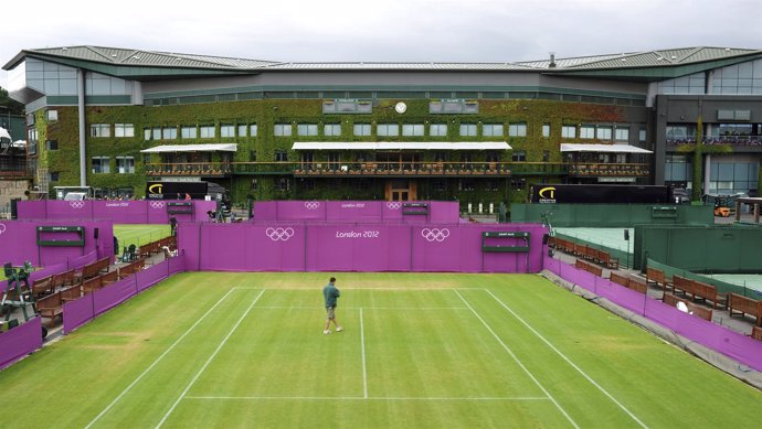 Las pistas de Wimbledon se preparan para los Juegos de Londres