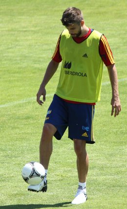 Gerard Pique Entrenamiento Selección Española