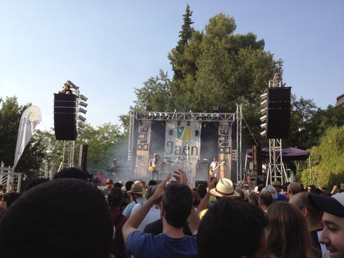 Actuación de blues en el escenario Jaén Paraíso Interior