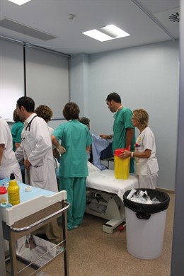 Imagen del Servicio de Neumología del hospital de Santa Lucía 