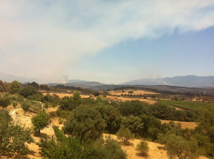Incendio Del Empordà Desde Llers