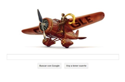 Doodle homenaje a Amelia Earhart