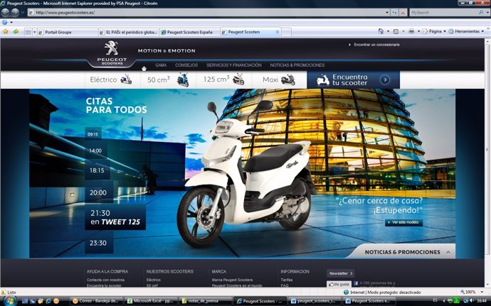 Página Web De Peugeot Scooters