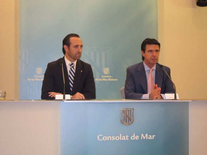 Ministro Turismo, José Manuel Soria Y El Presidente Del Govern Bauzá
