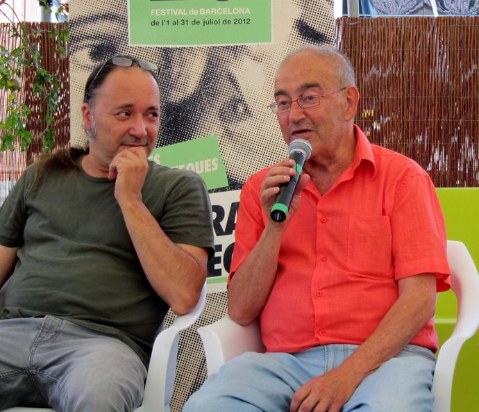 El Compositor Carles Santos Y El Director Del Festival Grec Ramón Simó