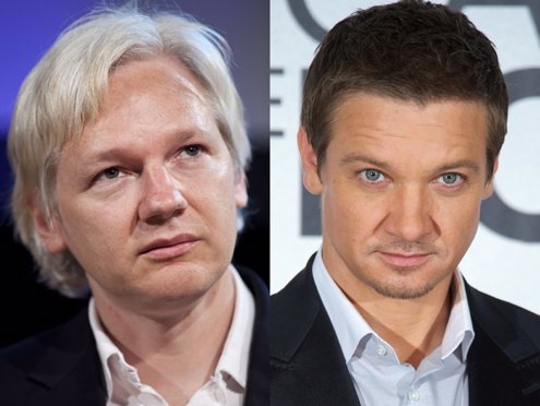 Montaje Assange y Renner