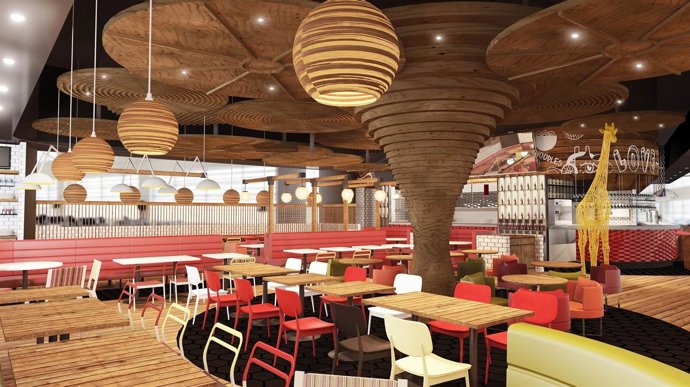 Restaurante en el Aeropuerto de Dubai