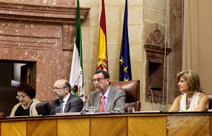 Manuel Gracia Lee La Declaración Institucional Ante El Pleno Del Parlamento