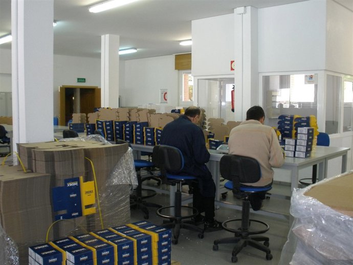 Dos Personas Trabajan En El Centro De Trabajo De ARFES