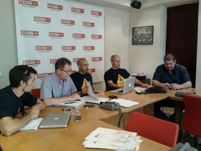 Rueda de prensa bomberos CC.OO