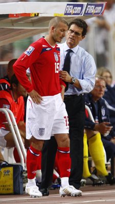 David Beckham en la selección inglesa
