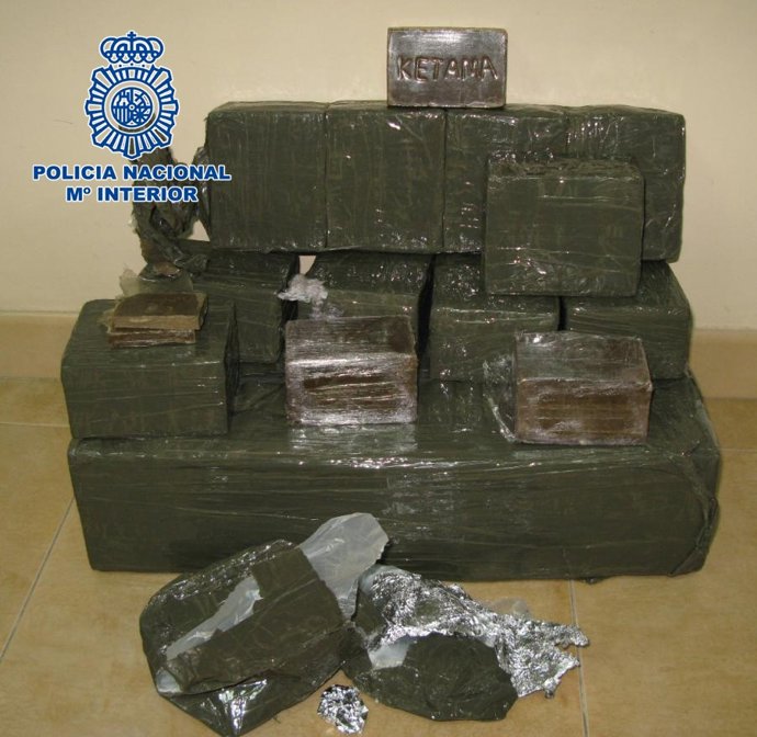 Droga incautada en la operación Mousse