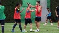 Messi completa el entrenamiento con el grupo