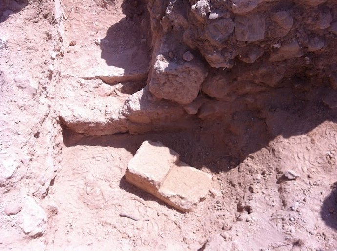 Poterna de servicio hallada en el yacimiento de la Pobla de Ifach