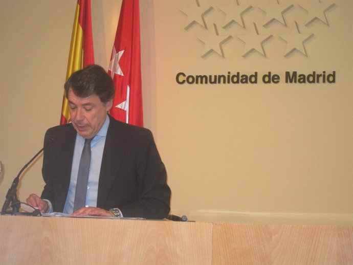 Ignacio González en rueda de prensa tras la reunión del Consejo de Gobierno