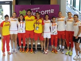 Equipo español olímpico de tenis