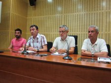 Los secretarios de UGT y CC.OO tras la Cumbre Social