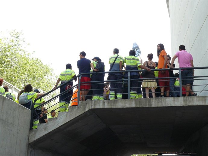 Protesta de trabajadores de Aserpinto