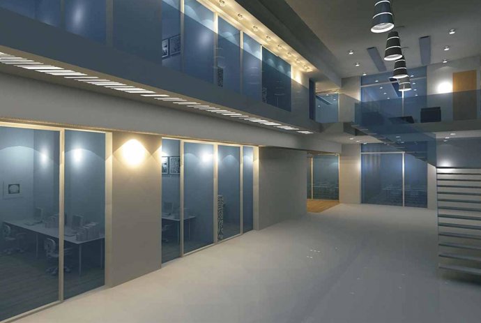 Hall del Vivero de Empresas, actualmente en construcción