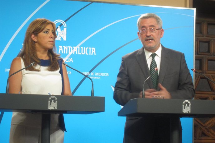 Díaz y Ávila en la rueda de prensa posterior al Consejo extraordinario