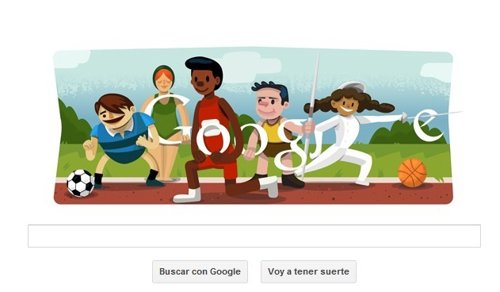 Doodle ceremonia inauguración JJOO Londres 2012