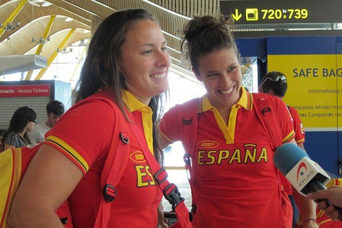 Liliana Fernández Steiner y Elsa Baquerizo voley playa 