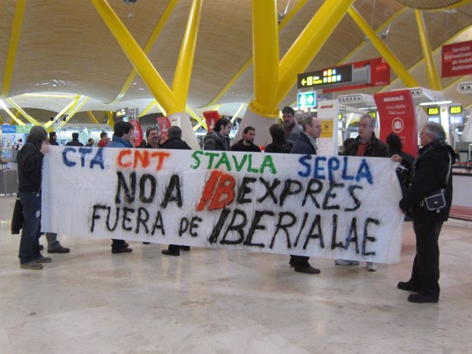 Huelga Iberia Sindicatos CNT CTA SEPLA STAVLA