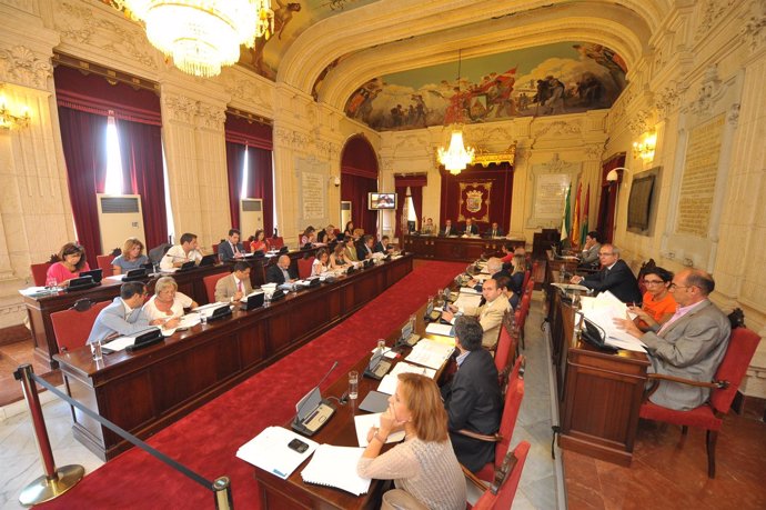 Pleno en el Ayuntamiento de Málaga