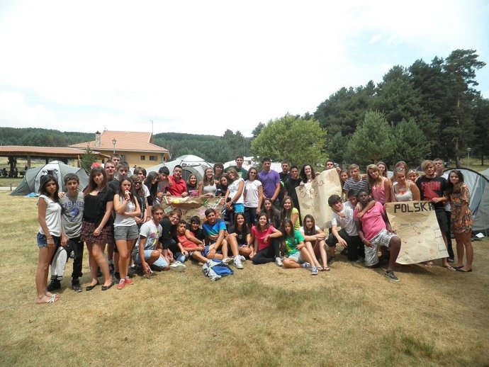 Grupo de jóvenes de Pedrajas que participará en el intercambio